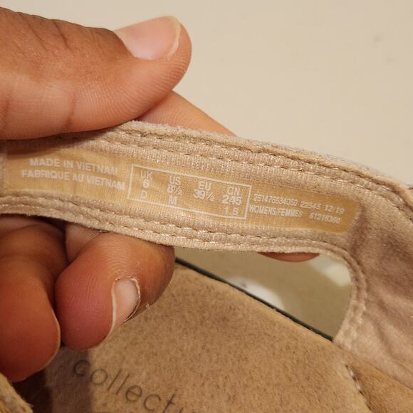 Clarks Women's Sz 8.5 Leisa Janna Sandal White Leather Strappy Boho Comfort Sole - Picture 9 of 11